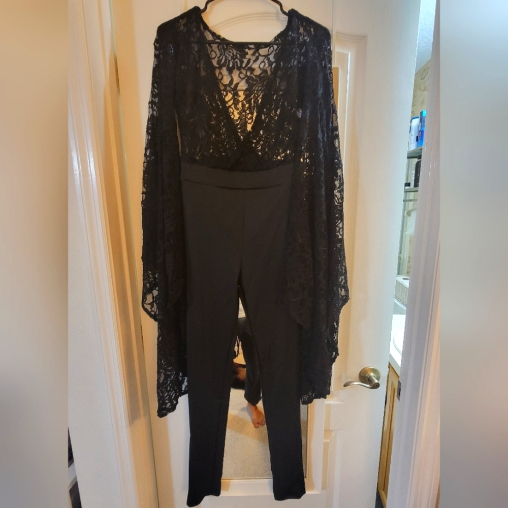 Black lace bodysuit